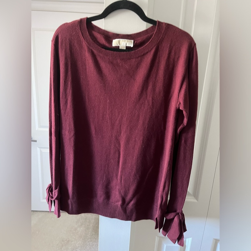 Michael Kors | Maglione Donna Burgundy Viscose/Cashmere Sweater | Size Medium